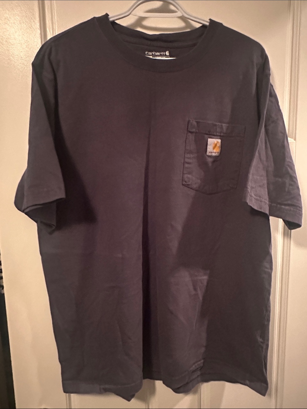 Carhartt Men's Pocket T-Shirt - Navy/Grey
